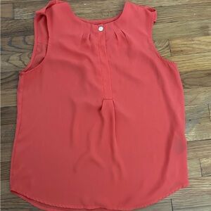 Sleeveless red-orange Blouse